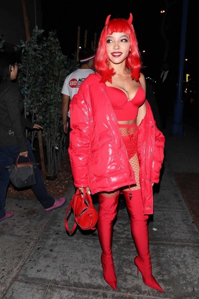 Tinashe Arrives at a Halloween Party at Delilah Night Club in West Hollywood-1