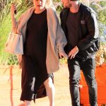 Aaron Paul Leaves with His Wife Cheebo in Los Angeles