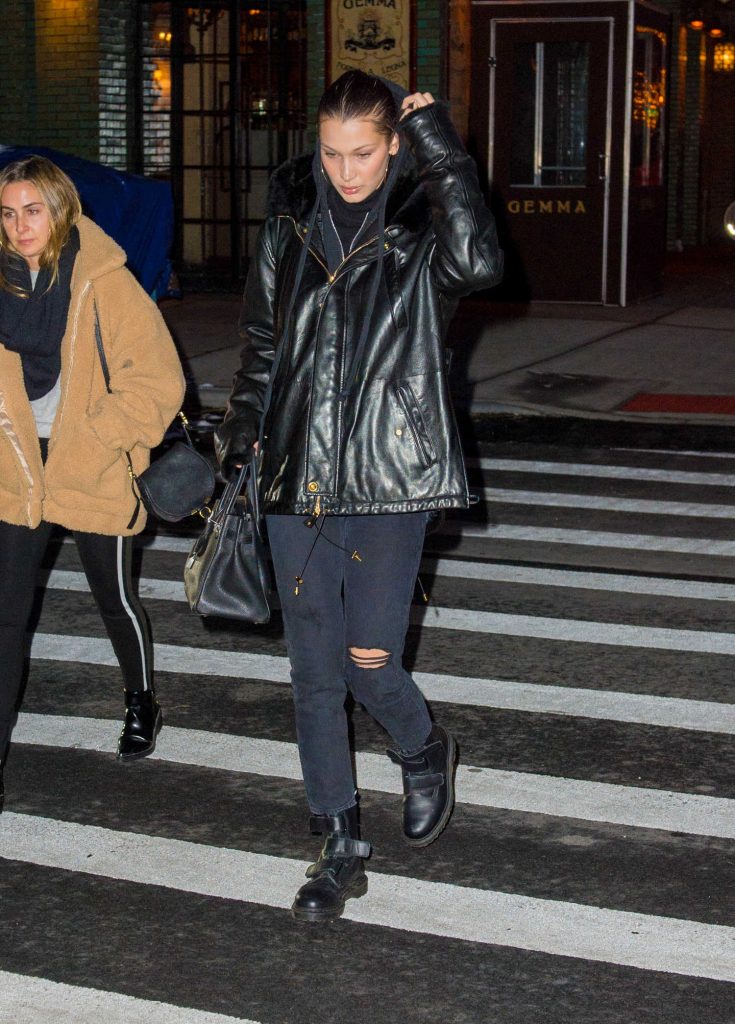 Bella Hadid Walks Home from Dinner at Gemma in NYC-4