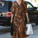 Bethany Joy Lenz Wears a Long Dress to Pick up Lunch in LA
