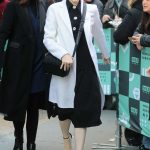 Claire Foy Arrives at AOL Build Series in New York City