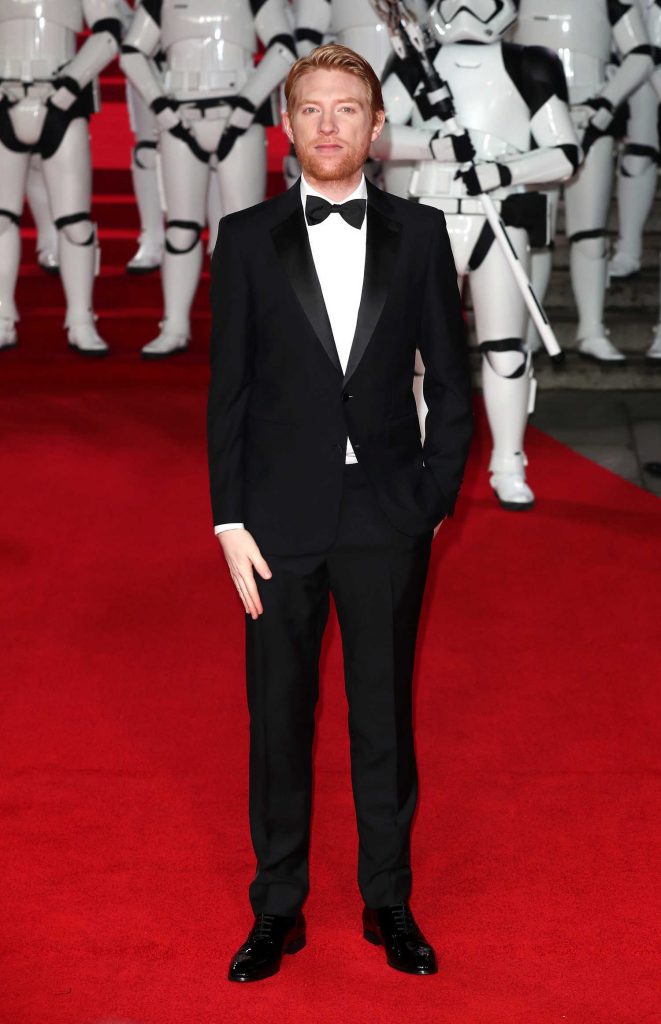 Domhnall Gleeson at the Star Wars: The Last Jedi Premiere in London-1