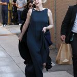 Gwendoline Christie Arrives at Jimmy Kimmel Live! Studios in New York