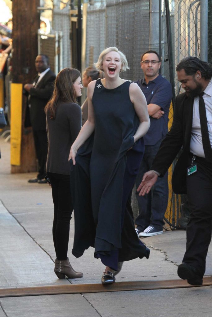 Gwendoline Christie Arrives at Jimmy Kimmel Live! Studios in New York-2
