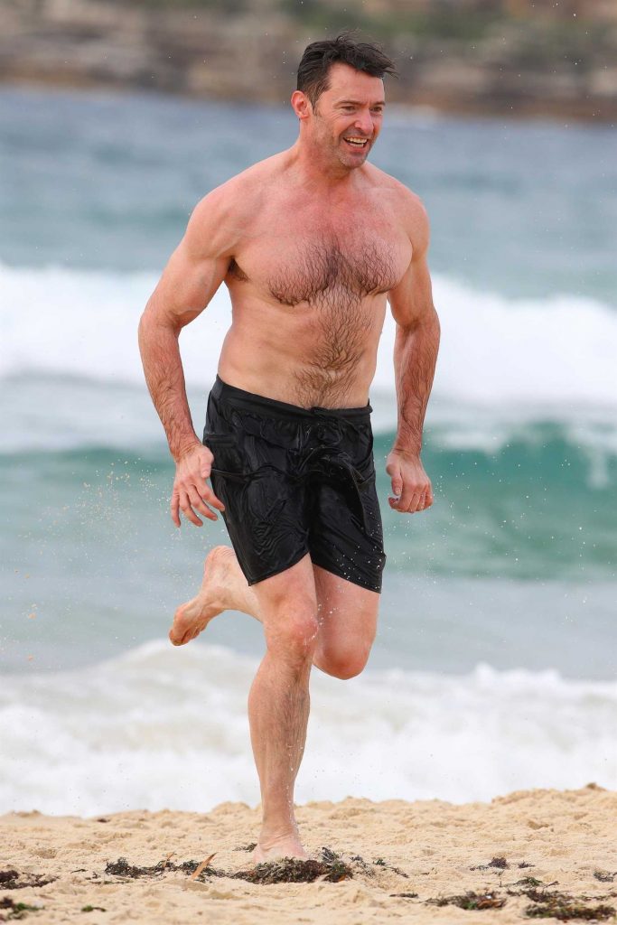 Hugh Jackman at Bondi Beach in Sydney-2