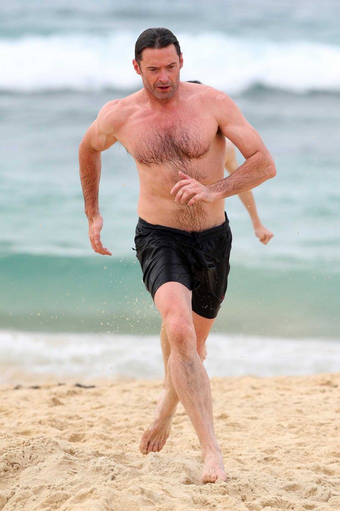 Hugh Jackman at Bondi Beach in Sydney-5