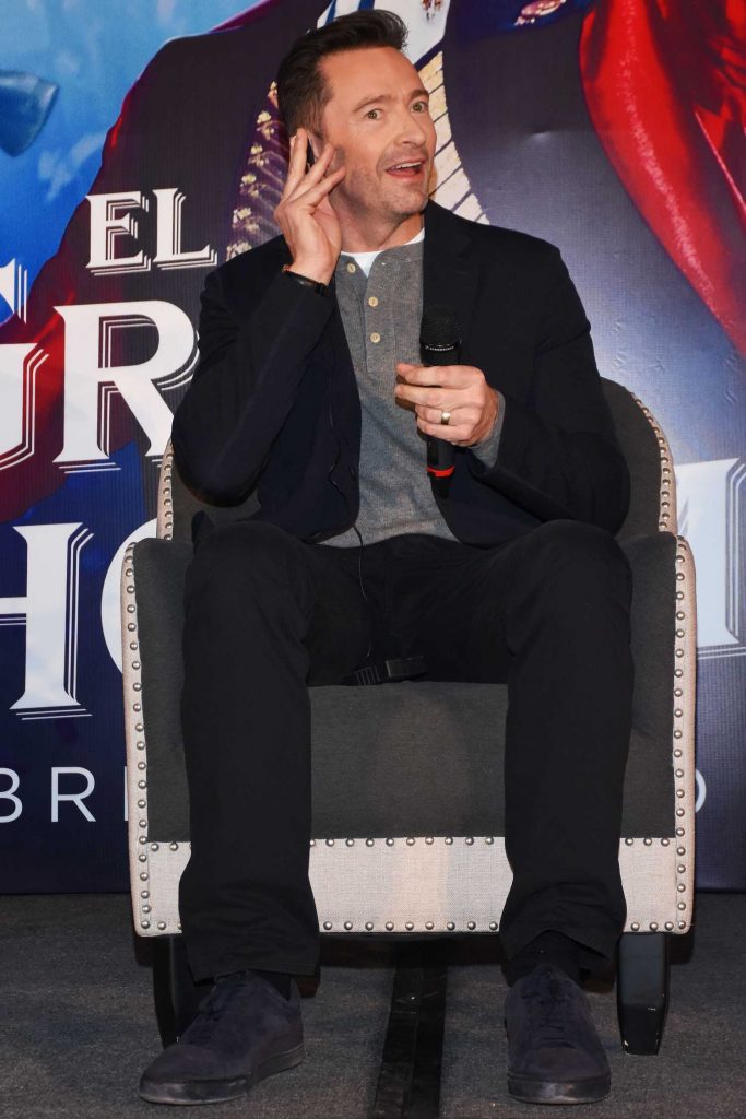 Hugh Jackman at The Greatest Showman Press Conference at the Four Seasons in Mexico City-3