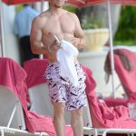 Mark Wahlberg at the Beach in Barbados