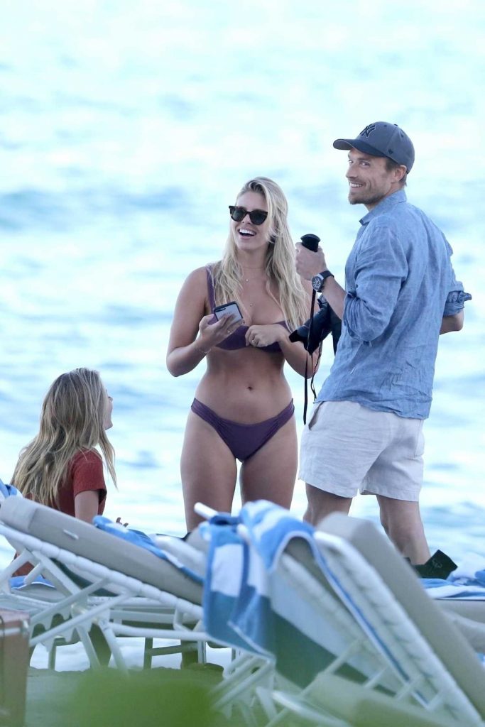 Natasha Oakley in Bikini at the Beach in Miami-4