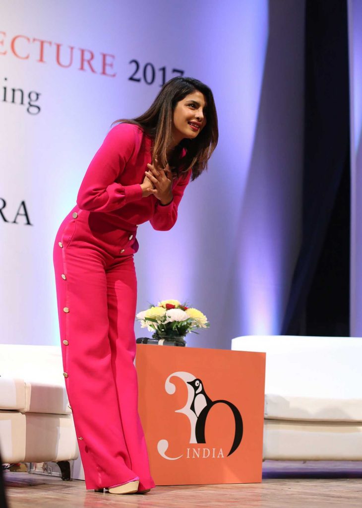Priyanka Chopra Attends the Penguin Annual Lecture 2017 in New Delhi-1