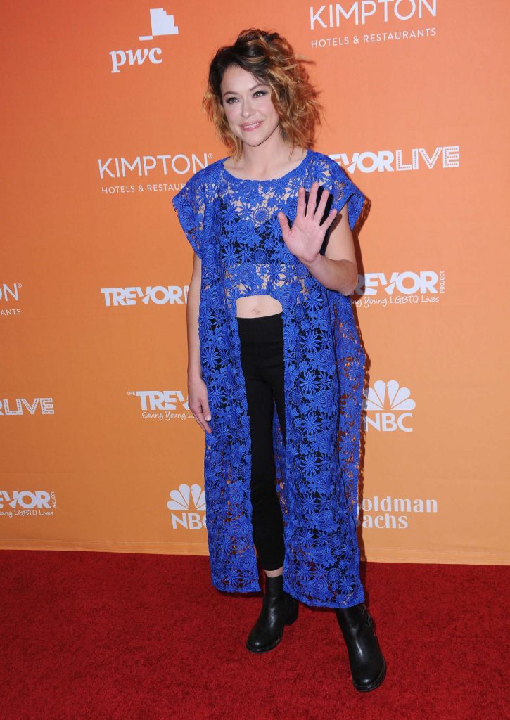 Tatiana Maslany at the TrevorLIVE Fundraiser in Los Angeles-2