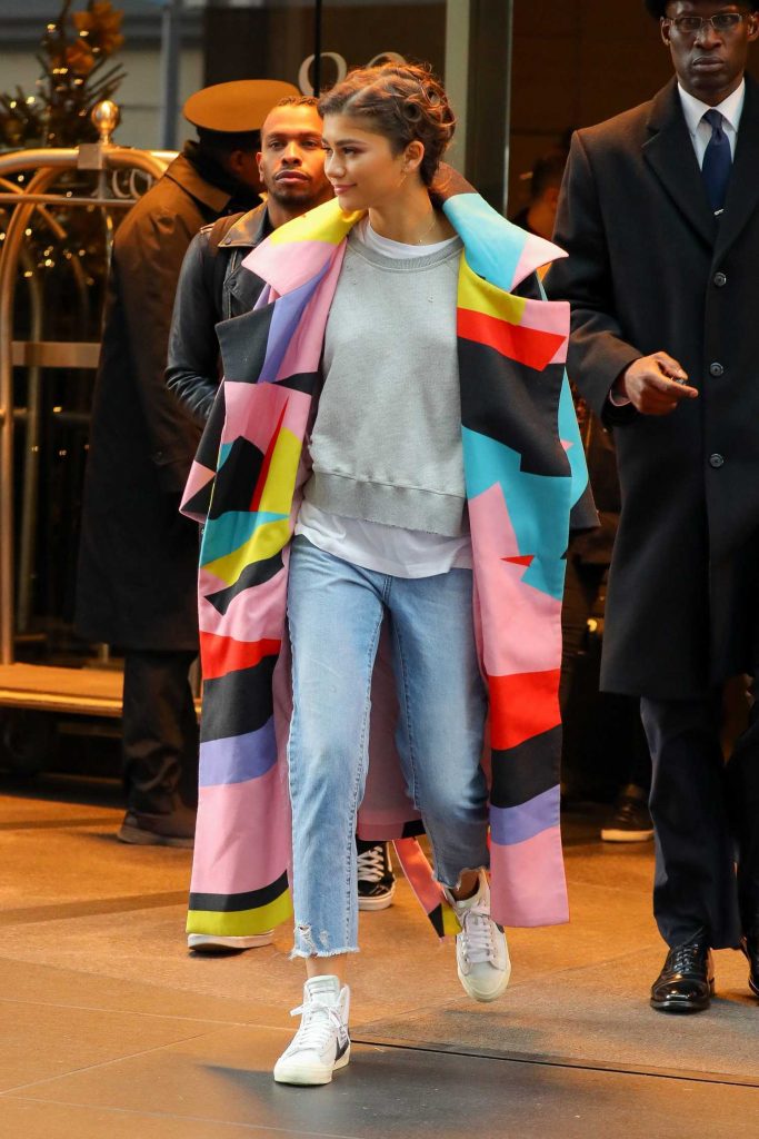 Zendaya Arrives at The Late Late Show with James Corden in New York City-2