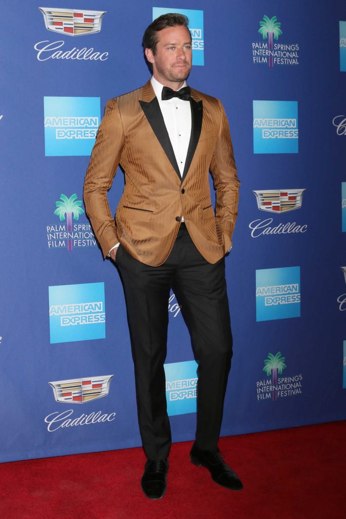 Armie Hammer at the 29th Annual Palm Springs International Film Festival Awards Gala in Palm Springs-1