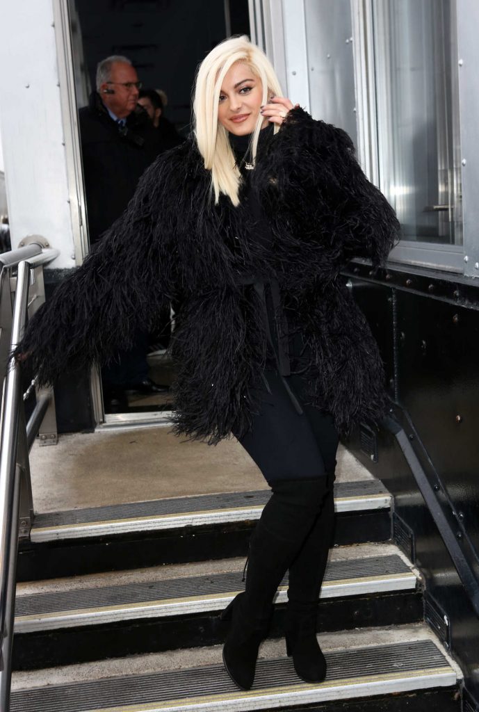 Bebe Rexha Visits The Empire State Building in New York City-4