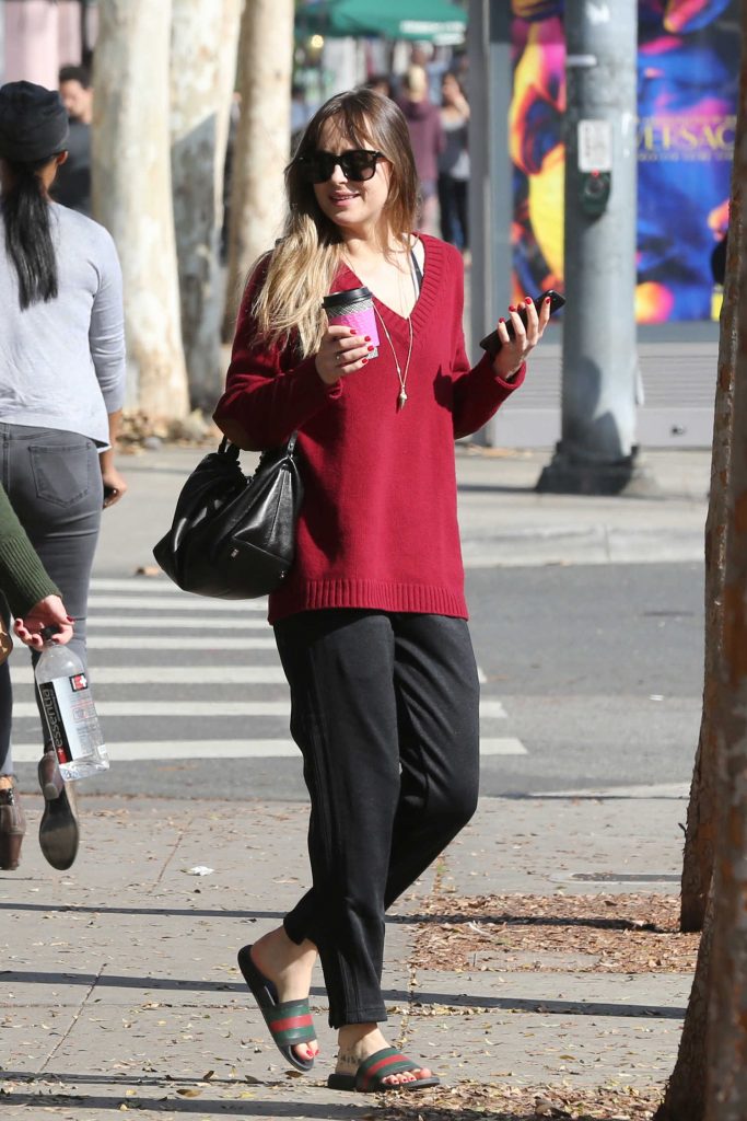 Dakota Johnson Grabs a Coffee in West Hollywood-3