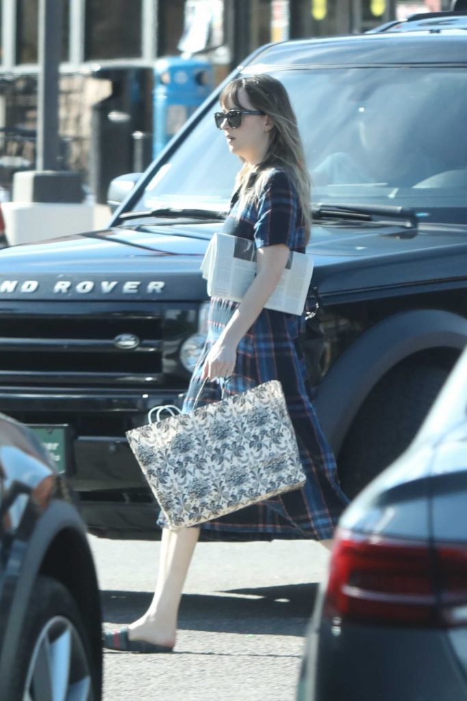 Dakota Johnson Grabs Coffee and a Paper at the Pavillions Mall in Malibu-3