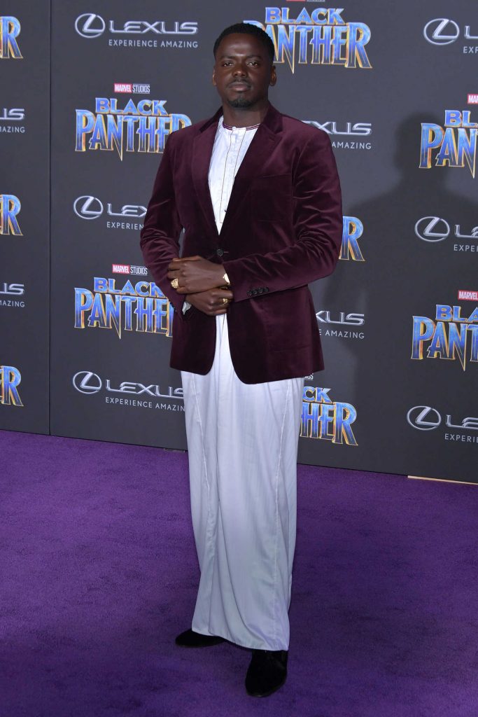 Daniel Kaluuya at the Black Panther Premiere in Hollywood-1