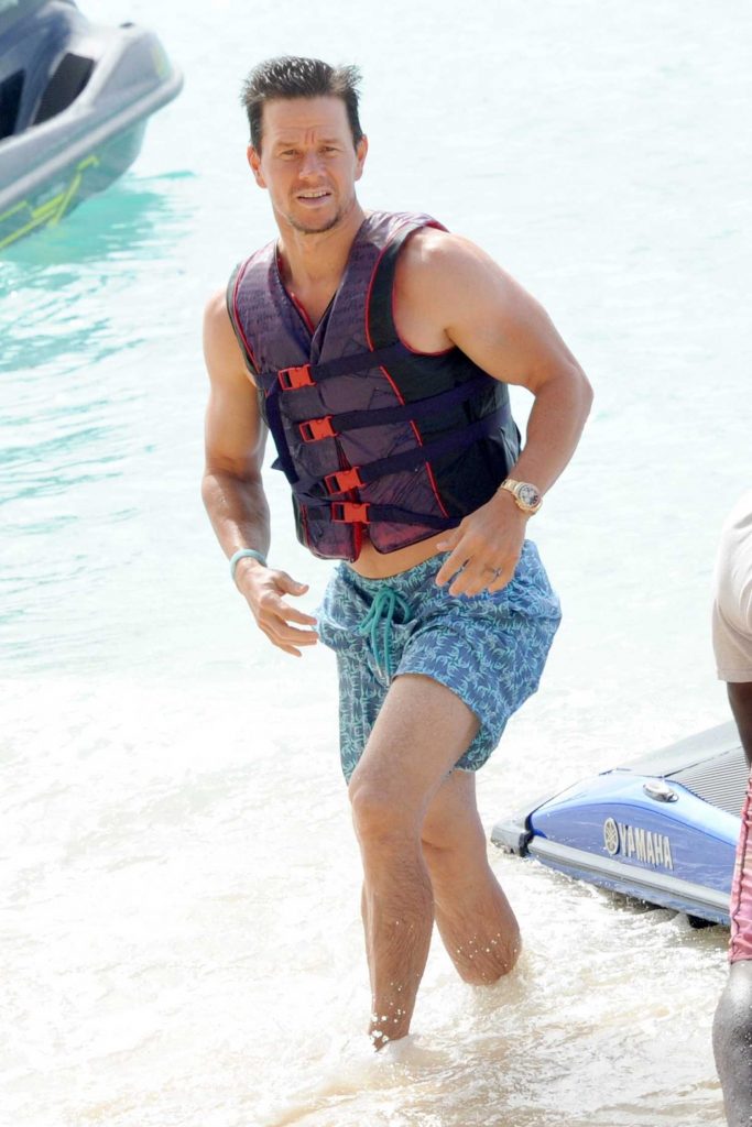 Mark Wahlberg Goes Jet Sking with His Son in Barbados-1