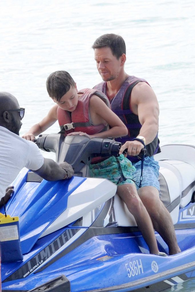Mark Wahlberg Goes Jet Sking with His Son in Barbados-4