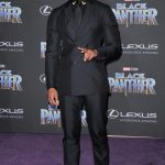 Michael B. Jordan at the Black Panther Premiere in Hollywood