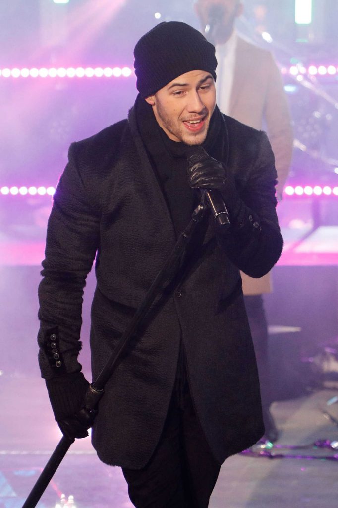 Nick Jonas Attends Dick Clark's New Year's Rockin Eve with Ryan Seacrest 2018 in Los Angeles-5