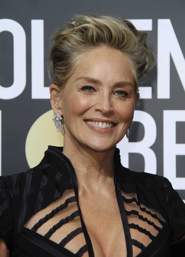 Sharon Stone at the 75th Annual Golden Globe Awards in Beverly Hills-1
