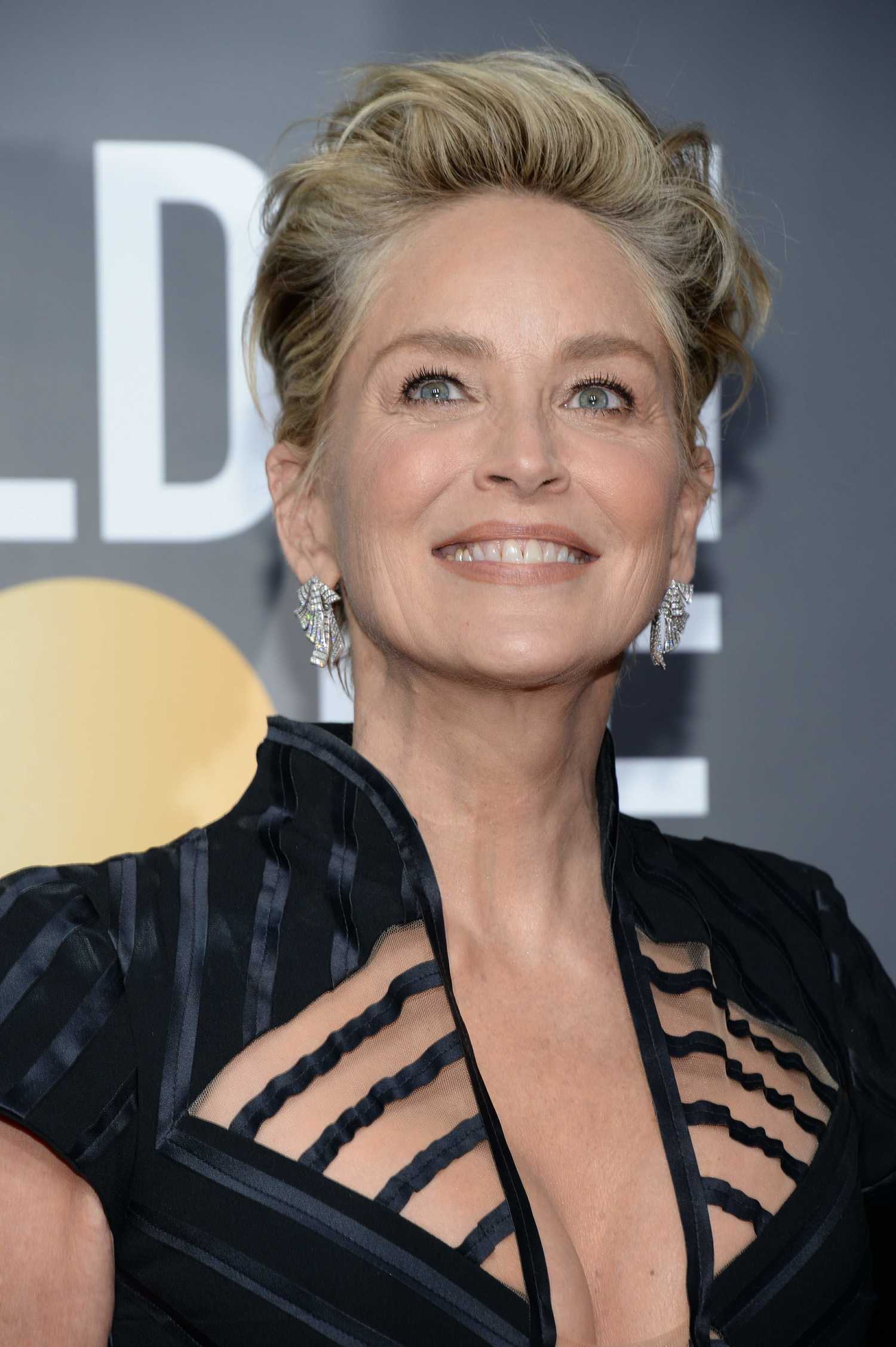 Sharon Stone At The 75th Annual Golden Globe Awards In Beverly Hills 2 