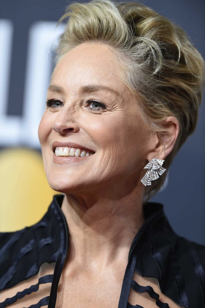 Sharon Stone at the 75th Annual Golden Globe Awards in Beverly Hills-3