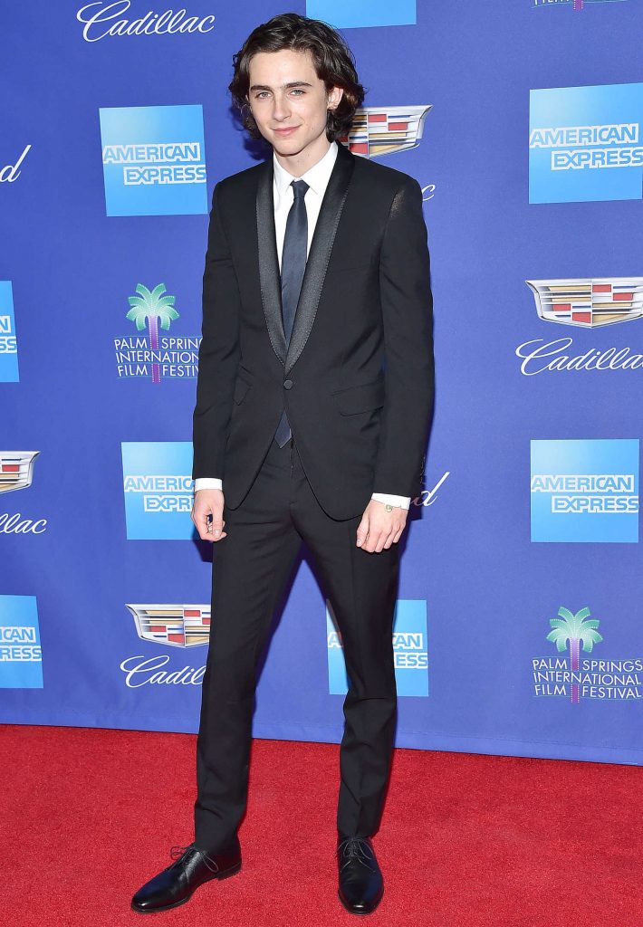 Timothee Chalamet at the 29th Annual Palm Springs International Film Festival Awards Gala in Palm Springs-3