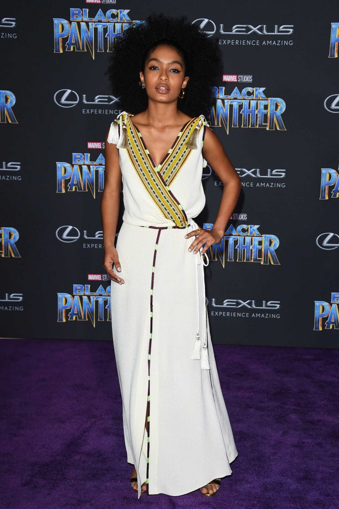 Yara Shahidi at the Black Panther Premiere in Hollywood-1