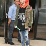 Zayn Malik Leaves the Recording Studio in NYC with a Light Saber