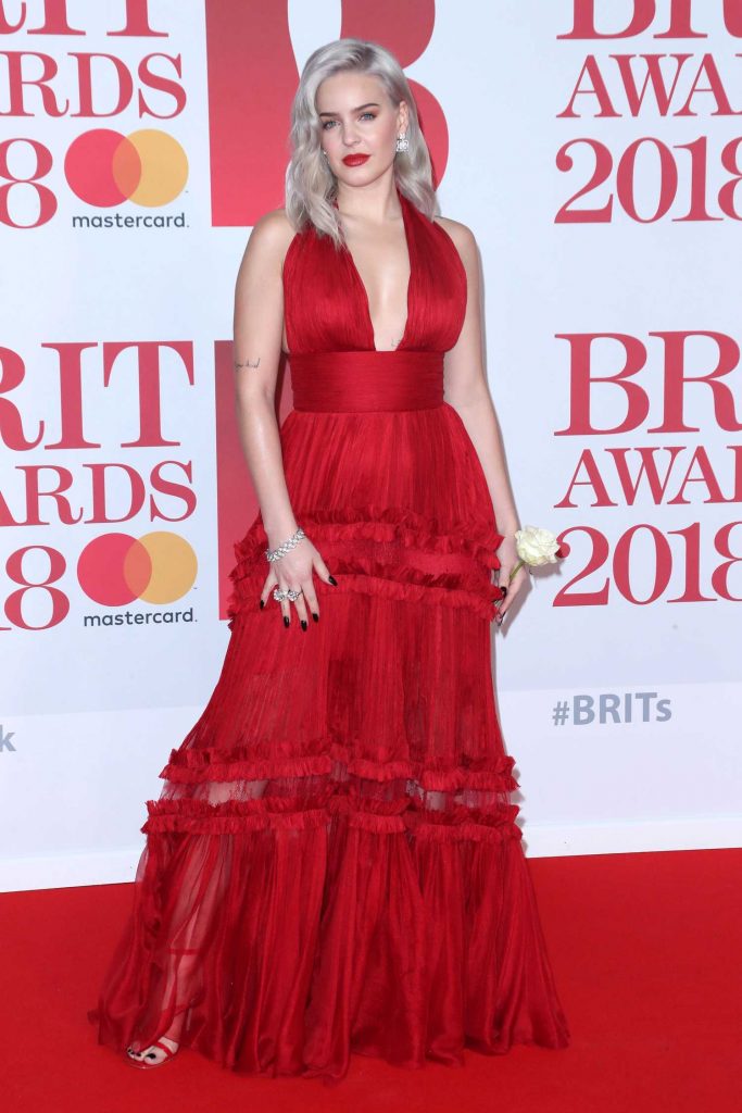 Anne-Marie Attends the 2018 Brit Awards at the O2 Arena in London-2