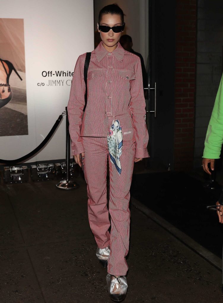 Bella Hadid Leaves Jimmy Choo Dinner's During New York Fashion Week in New York City-2