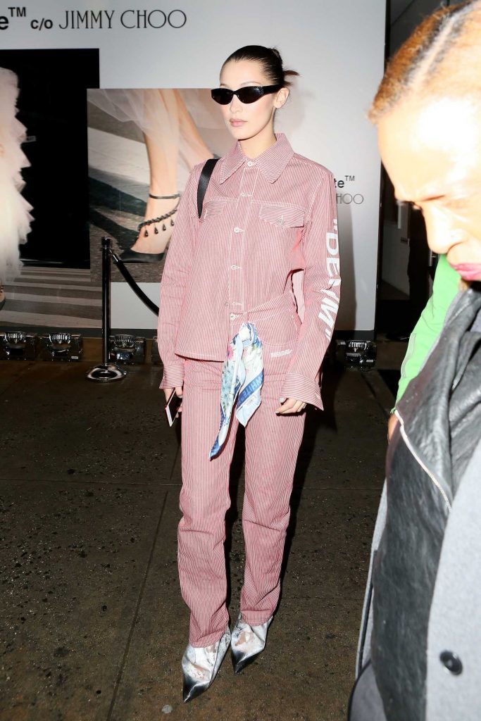 Bella Hadid Leaves Jimmy Choo Dinner's During New York Fashion Week in New York City-3