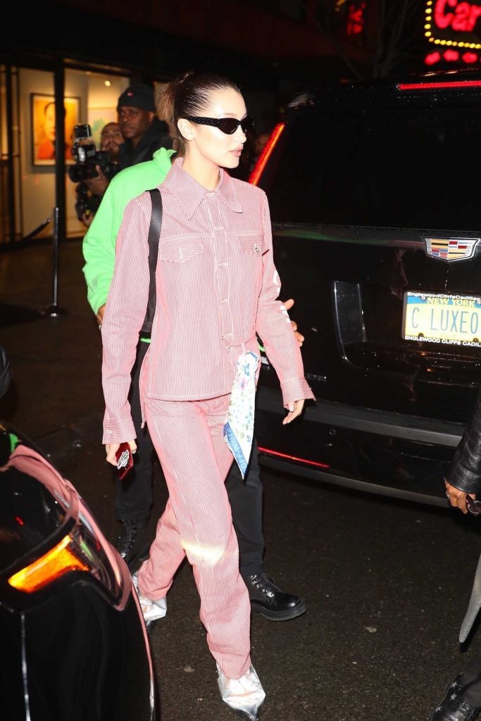 Bella Hadid Leaves Jimmy Choo Dinner's During New York Fashion Week in New York City-5