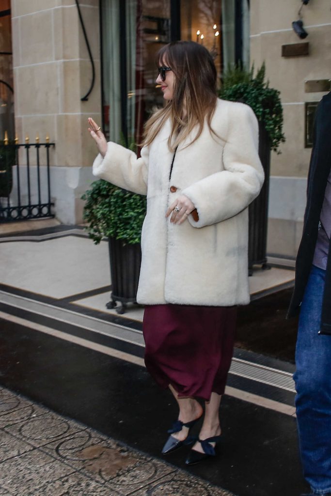 Dakota Johnson Leaves Her Hotel in Paris-3