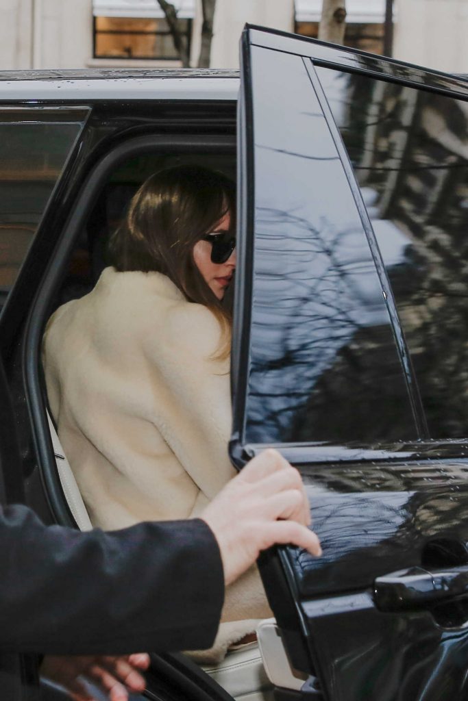 Dakota Johnson Leaves Her Hotel in Paris-5