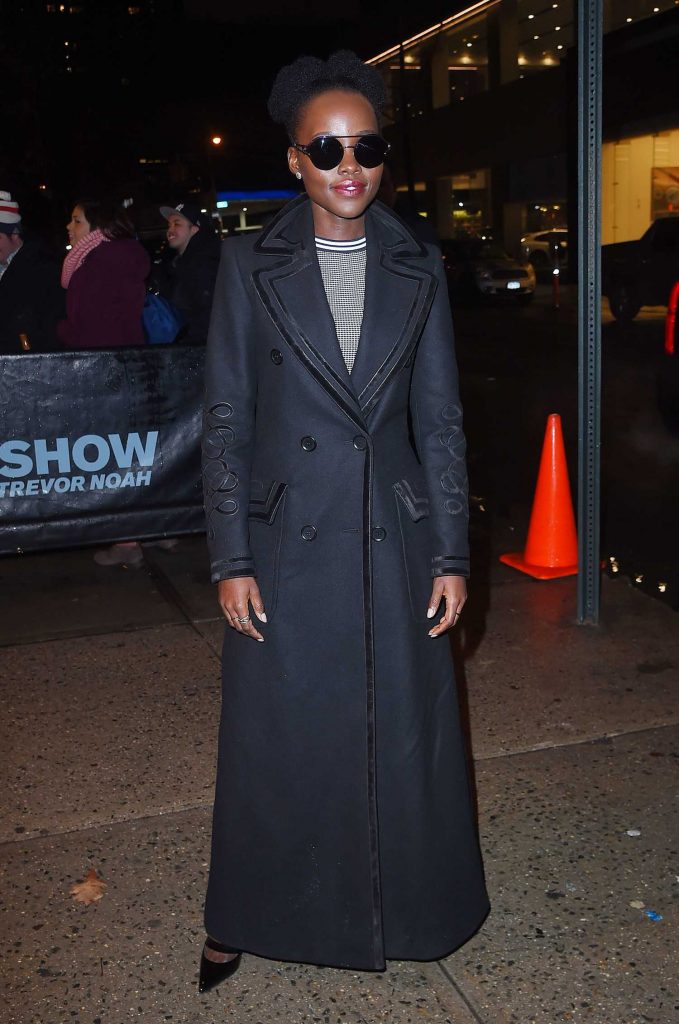 Lupita Nyong'o Arrives at The Daily Show With Trevor Noah in Manhattan, New York-3