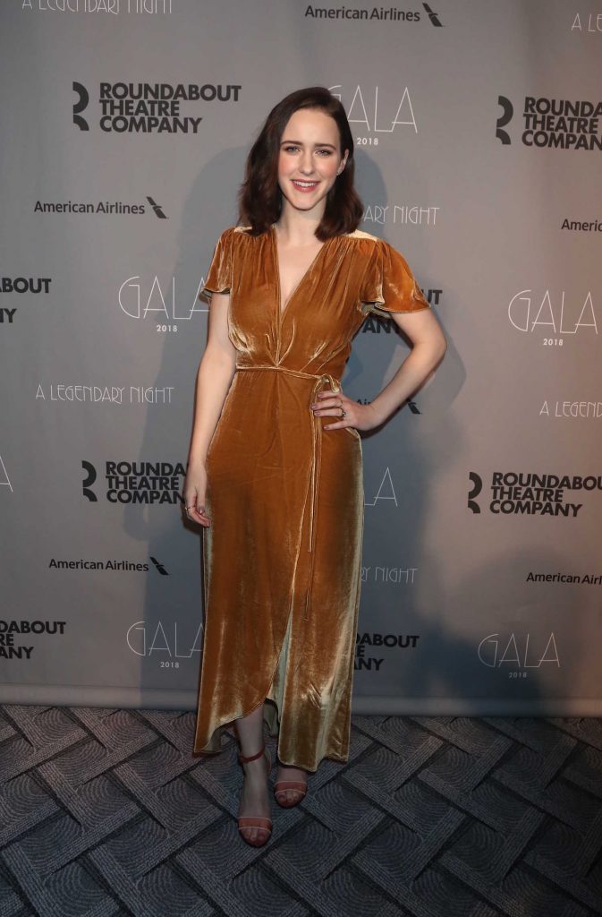 Rachel Brosnahan at 2018 Roundabout Theatre Company Gala at the Ziegfeld Ballroom in New York-3