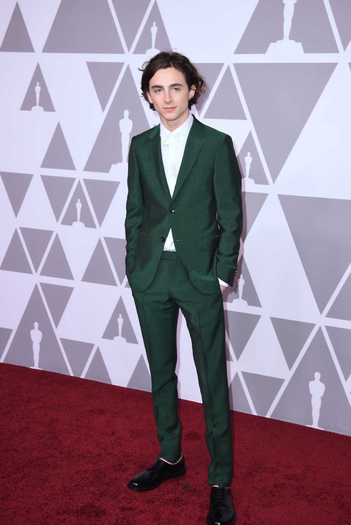 Timothee Chalamet at the 90th Annual Academy Awards Nominee Luncheon in Beverly Hills-1