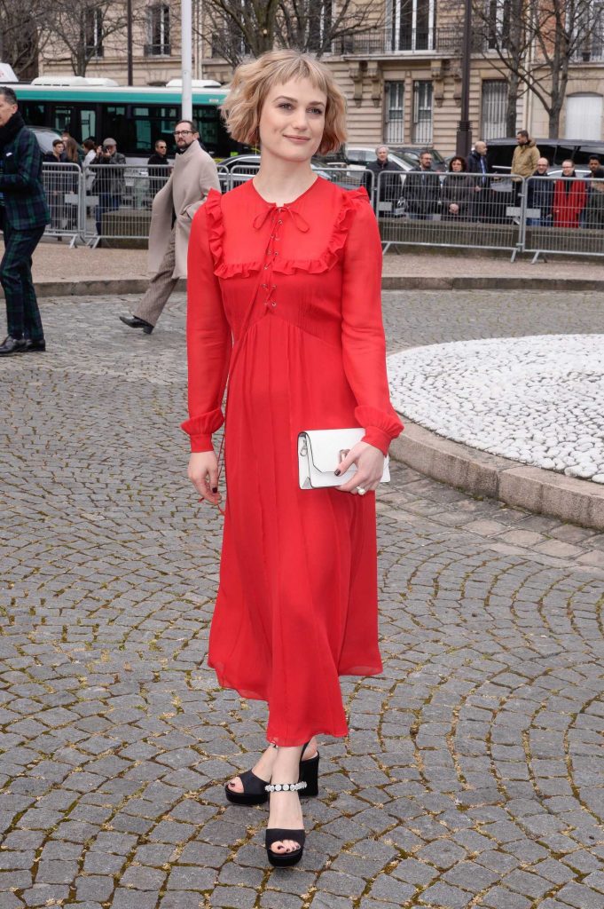 Alison Sudol at the Miu Miu Show During the Paris Fashion Week in Paris-1