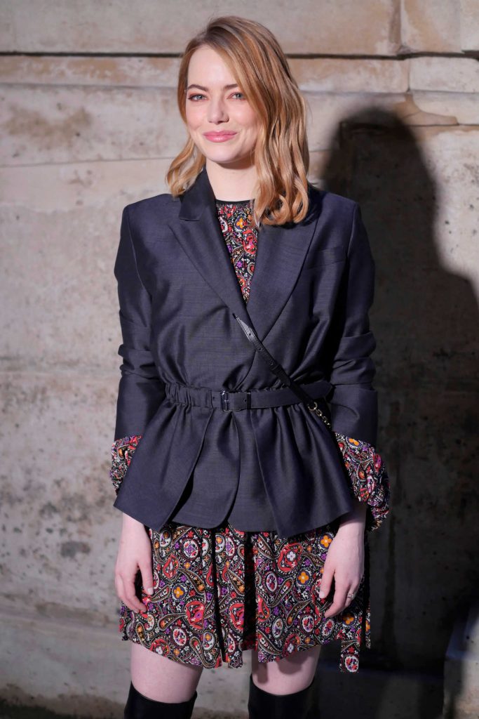 Emma Stone at the Louis Vuitton Show During the Paris Fashion Week in Paris-3