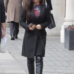Georgia May Foote Attends a Business Lunch Meeting in London