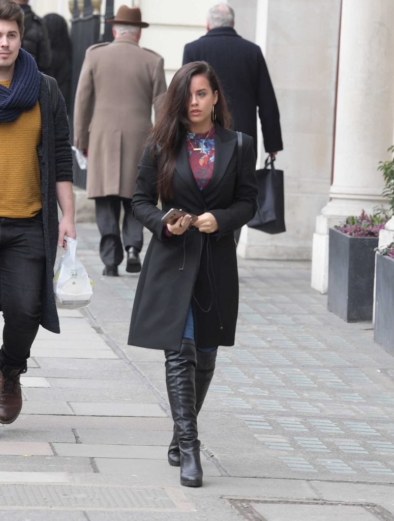 Georgia May Foote Attends a Business Lunch Meeting in London-2