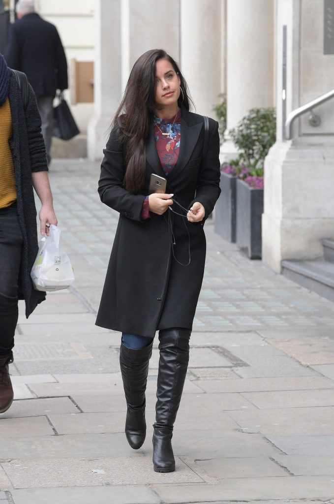 Georgia May Foote Attends a Business Lunch Meeting in London-3