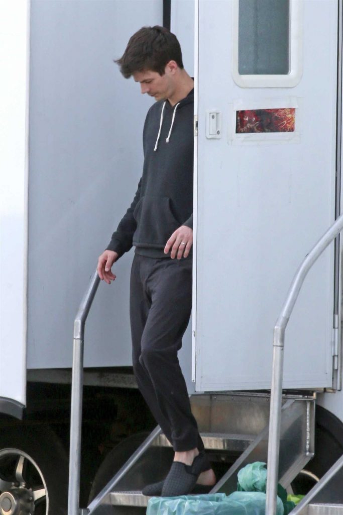 Grant Gustin on the Set of The Flash in Burnaby-1