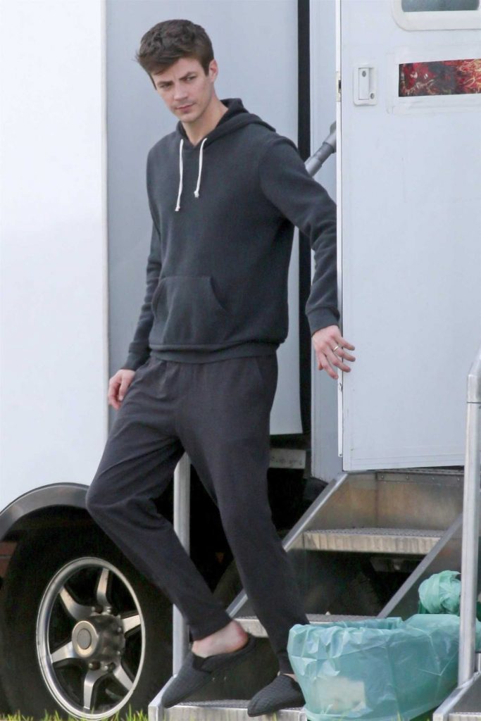 Grant Gustin on the Set of The Flash in Burnaby-2