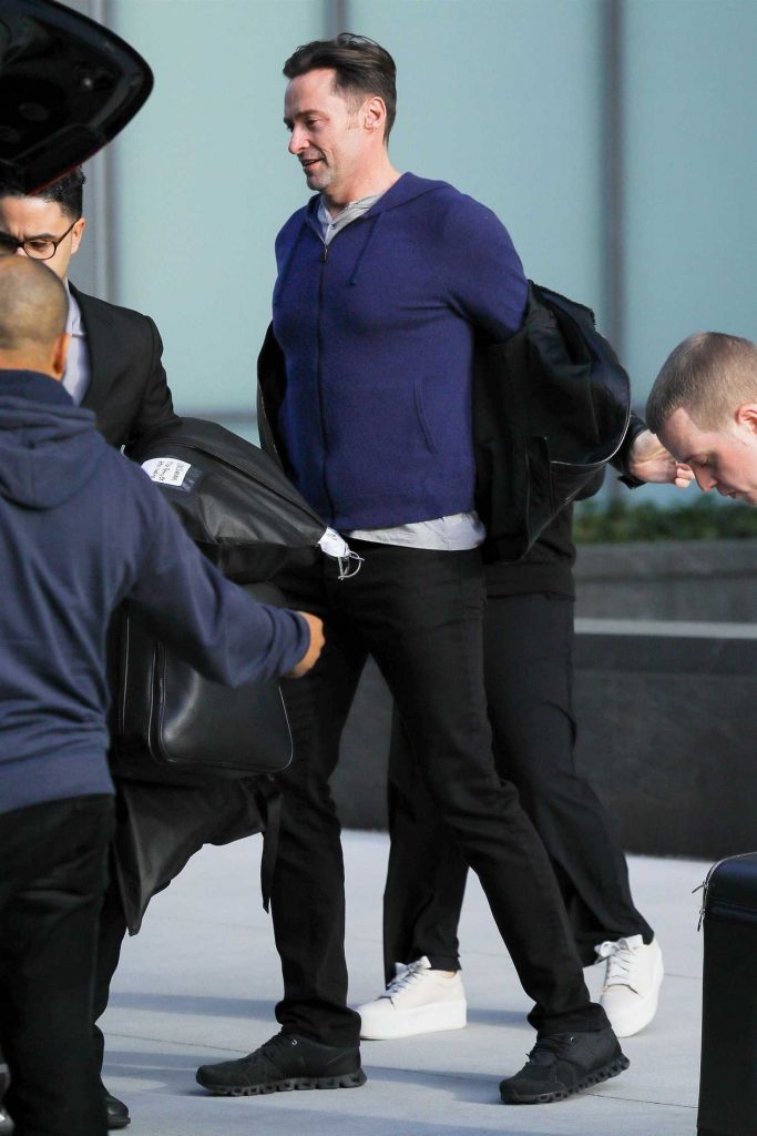 Hugh Jackman Leaves His Home in New York-4