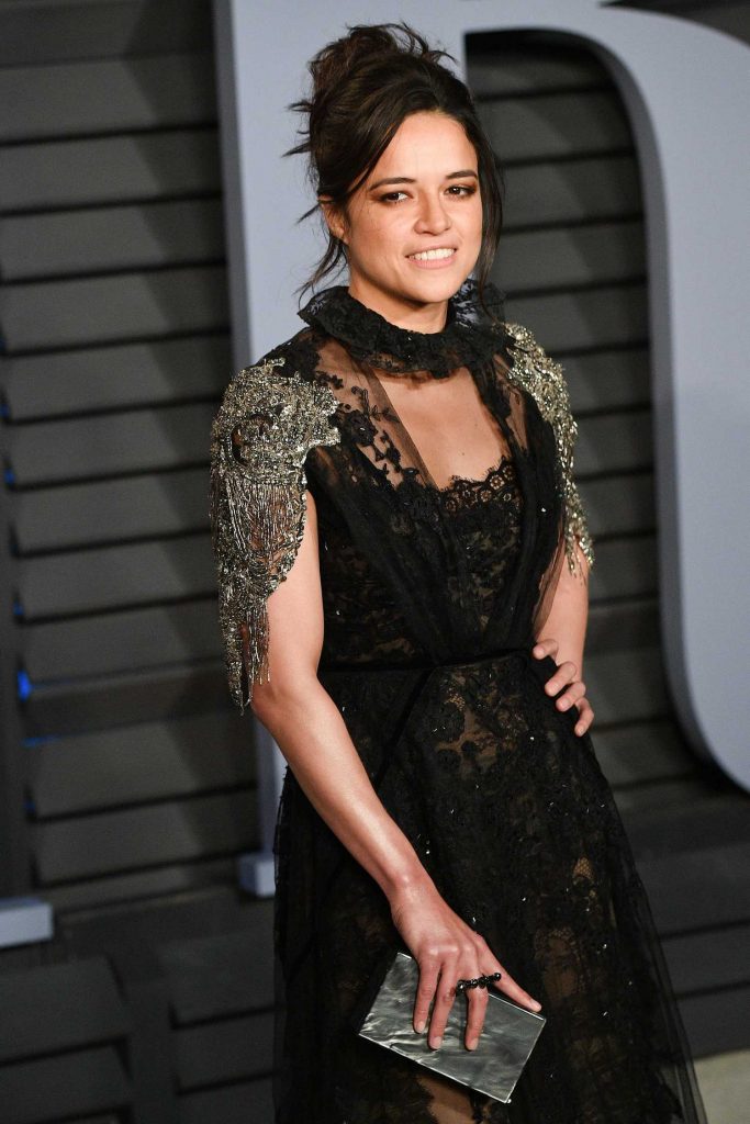 Michelle Rodriguez at 2018 Vanity Fair Oscar Party in Beverly Hills-3