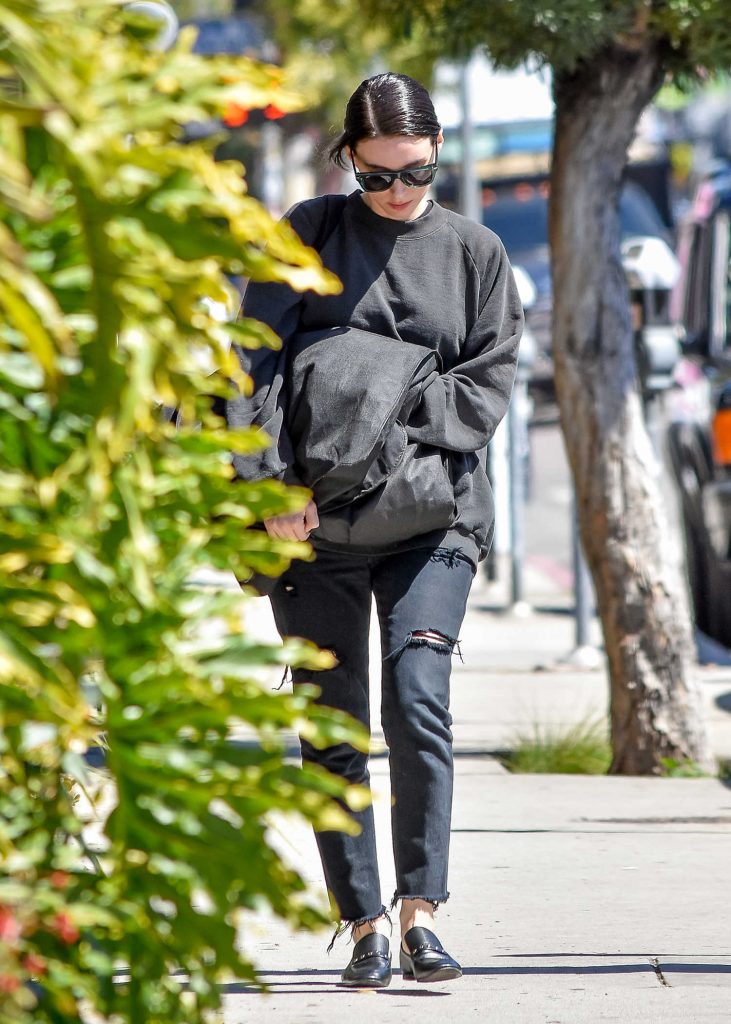 Rooney Mara Wears a Black Ripped Jeans Out in LA-2